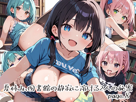 夏休み、図書館の静寂に溶ける2人の秘密page.8  エロ画像666960