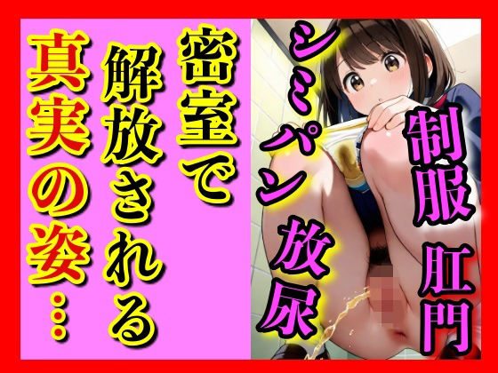 真昼の密室で、誰にも見られていないはずの成人女性が制服のまま和式便所で秘密を解放する、黄ばんだ下着に刻まれた痕跡と放尿の瞬間  エロ画像700958