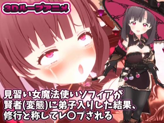 【3Dループアニメ】見習い女魔法使いソフィアが賢者（変態）に弟子入りした結果、修行と称してレ〇プされる  エロ画像703076