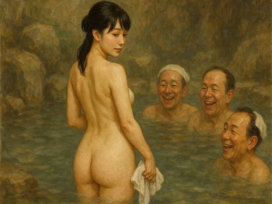 混浴温泉の人妻  エロ画像706865