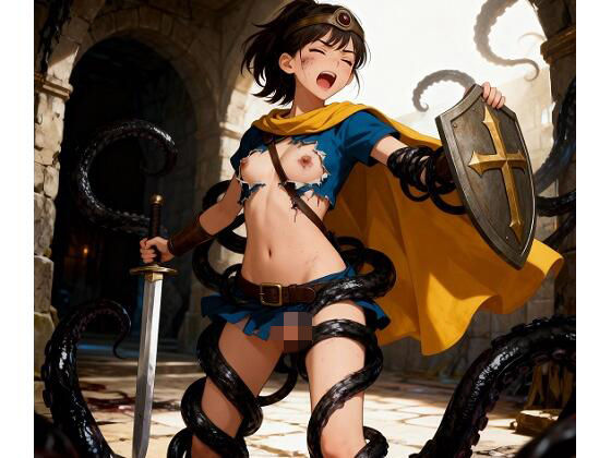 勇者一行全滅…魔物に凌●される女勇者・戦士・魔法使い・賢者  エロ画像708431