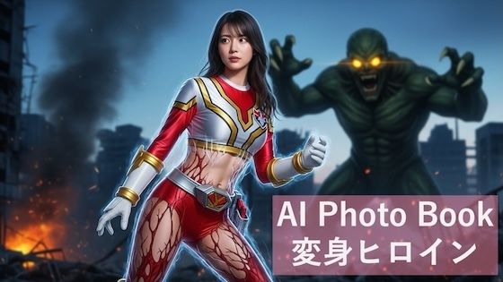 AI photo book 変身ヒロイン  エロ画像709598