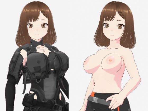 黒いウェアを着ている巨乳のお姉さん（セリフなし  3DCGモデル  イラスト集）  エロ画像712980