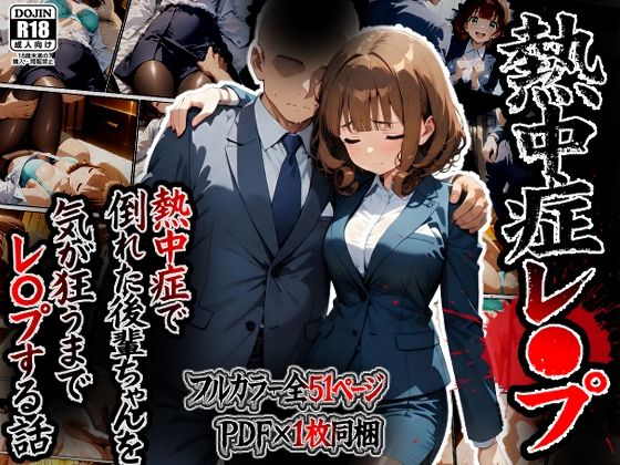 熱中症で倒れた後輩ちゃんをレ〇プする話  エロ画像715388