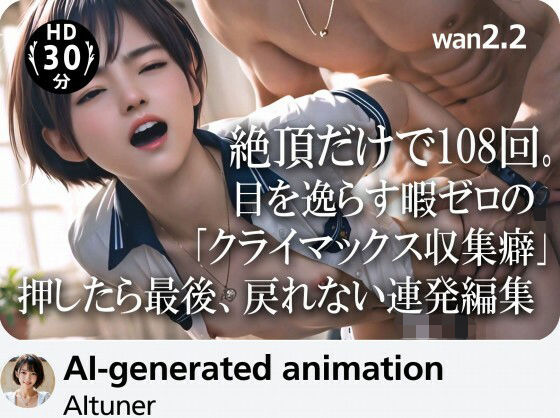 【30分HD】 絶頂だけで108回。目を逸らす暇ゼロの「クライマックス収集癖」──押したら最後、戻れない連発編集  エロ画像715537