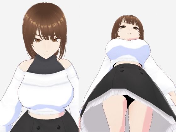 ツンデレっぽい巨乳のお姉さん（セリフなし  3DCGモデル  イラスト集）  エロ画像715709