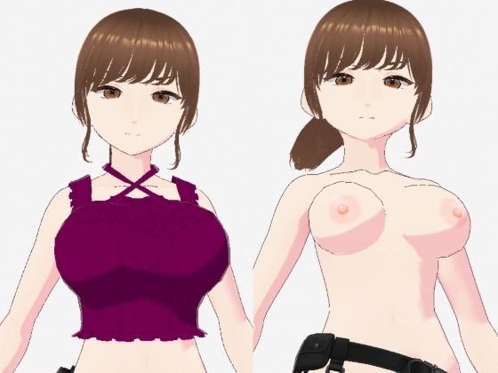 紫色の服を着たツンデレ戦士っぽい美女（セリフなし 3DCGモデル イラスト集）  エロ画像717283