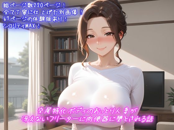 交尾特化ボディのおっとり人妻が冴えないフリーターに肉便器に堕とされる話  エロ画像721561