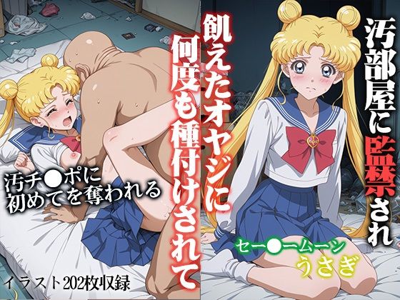 汚部屋に監禁され何度も種付けされて セー●ームーン うさぎ  エロ画像725600