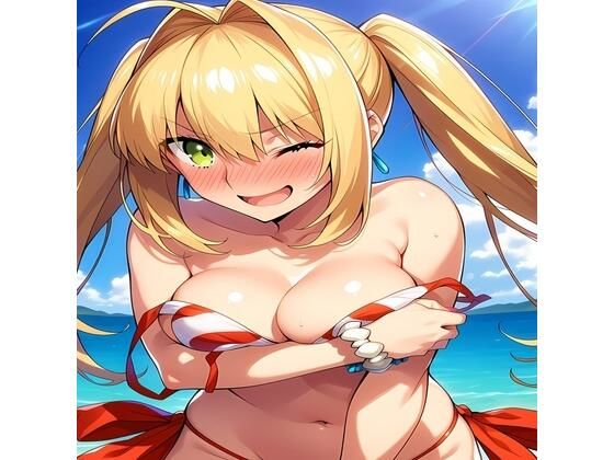 水着ネロちゃんのえっちなAIイラスト集  エロ画像728916