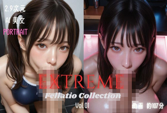 2.9次元AI美女 PORTRAIT EXTREME Fellatio Collection VOL.01 AI SEX 動画集  エロ画像741789
